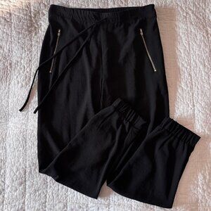 XS Jules & Léopold Black Jogger Pants - RUNS LARGE
